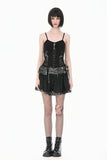 Key to Night - Gothic Punk Cami Top with Key Pendant TW692