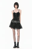 Key to Night - Gothic Punk Cami Top with Key Pendant TW692