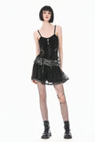 Key to Night - Gothic Punk Cami Top with Key Pendant TW692