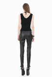 Dark Weave - Gothic Backless Spider Decor Skeleton Cut-out Halter Slim Tank Top TW694
