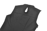 Iron Covenant - Punk Dark-Wear Vest with  Metallic Ring, Double Eyelet Lace-up TW699
