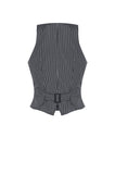 Dark Striped Academic Vest VW021
