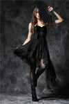 Black victorian retro royal fan AFN001 - Gothlolibeauty