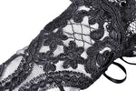 Elegant embroidery gothic gloves AGL009