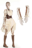Steampunk lace up long gloves AGL010