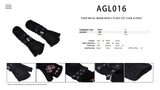 Punk metal warm wooly plaid cat claw gloves AGL016