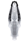 Gothic bride cross veil AHW004 - Gothlolibeauty