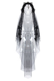 Gothic bride cross veil AHW004 - Gothlolibeauty