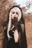Gothic bride cross veil AHW004 - Gothlolibeauty
