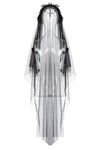 Gothic bride cross veil AHW004 - Gothlolibeauty