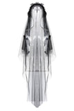 Gothic bride cross veil AHW004 - Gothlolibeauty