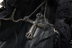Gothic bride cross veil AHW004 - Gothlolibeauty