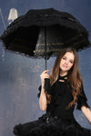 Lolita lace waterproof telescopic umbrella parasol AUM003 - Gothlolibeauty