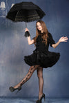 Lolita lace waterproof telescopic umbrella parasol AUM003 - Gothlolibeauty
