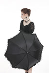 Gothic lolita telescopic umbrella AUM013 - Gothlolibeauty