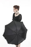 Gothic lolita telescopic umbrella AUM013 - Gothlolibeauty