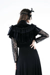 Gothic Black cape hearted shaped capelet BW043 - Gothlolibeauty
