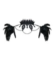 Gothic gorgeous feather velvet caplet with two ways to wear BW046 - Gothlolibeauty