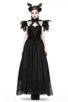 Gothic gorgeous feather velvet caplet with two ways to wear BW046 - Gothlolibeauty