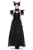 Gothic gorgeous feather velvet caplet with two ways to wear BW046 - Gothlolibeauty