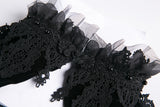Gothic gorgeous feather velvet caplet with two ways to wear BW046 - Gothlolibeauty