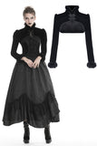 Gothic women Black fur cape  BW067 - Gothlolibeauty