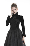 Gothic women Black fur cape  BW067 - Gothlolibeauty