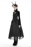 Gothic women velvet Black vampire cape with bat big sleeves BW069 - Gothlolibeauty