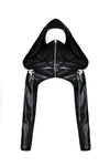 Punk PU masked cape with cap  BW075 - Gothlolibeauty