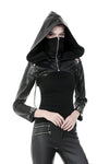 Punk PU masked cape with cap  BW075 - Gothlolibeauty