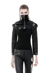 Punk PU masked cape with cap  BW075 - Gothlolibeauty