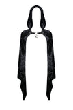 Gothic shining velvet witch cape with pointed cap BW077 - Gothlolibeauty