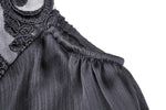 Gorgeous tulle big sleeves halter gothic cape BW080