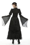 Gothic lolita shiny puff sleeve cape BW090