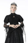 Gothic retro ruffle neck puff-lace-sleeves cape BW091