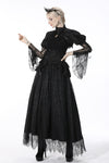 Gothic retro ruffle neck puff-lace-sleeves cape BW091