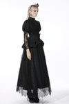 Gothic retro ruffle neck puff-lace-sleeves cape BW091