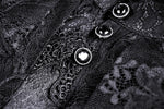Gothic retro ruffle neck puff-lace-sleeves cape BW091