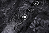 Gothic retro ruffle neck puff-lace-sleeves cape BW091