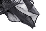 Gothic sexy ruffle trim lace cape BW094