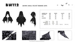 Gothic skull velvet hooded cape BW112