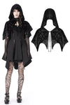 Gothic skull velvet hooded cape BW112