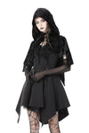 Gothic skull velvet hooded cape BW112