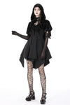 Gothic skull velvet hooded cape BW112