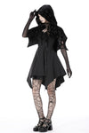 Gothic skull velvet hooded cape BW112