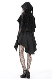 Gothic skull velvet hooded cape BW112