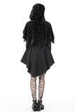 Gothic skull velvet hooded cape BW112