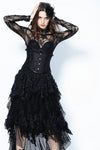 Gothic four buttons corset CW023 - Gothlolibeauty
