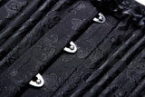 Gothic four buttons corset CW023 - Gothlolibeauty