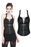 Gothic decorative pattern corset with rope on certral front design CW027 - Gothlolibeauty
